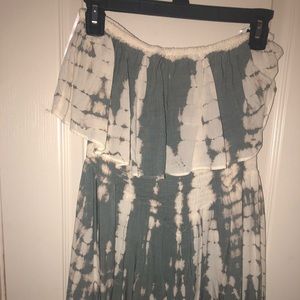 These Three tie dye skirt romper